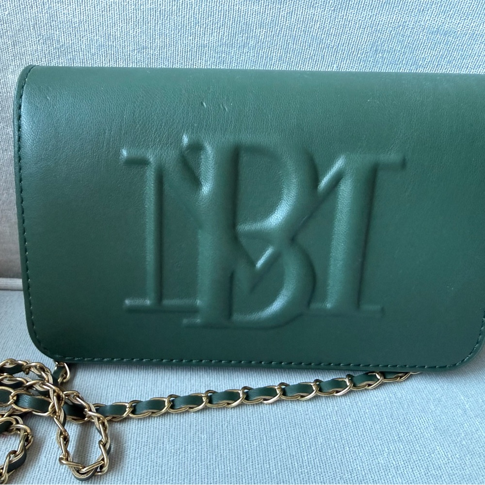 Badgley Mischka Forest Green Crossbody Bag